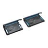 The image shows two paper trimmers or cutters with measuring grids and a blue handle. They are designed for precision cutting.