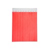 The image shows a stack of red, rectangular paper sheets with numbered tabs at the top, indicating they are likely part of a ticketing or numbering system. They appear to be designed for easy separation.